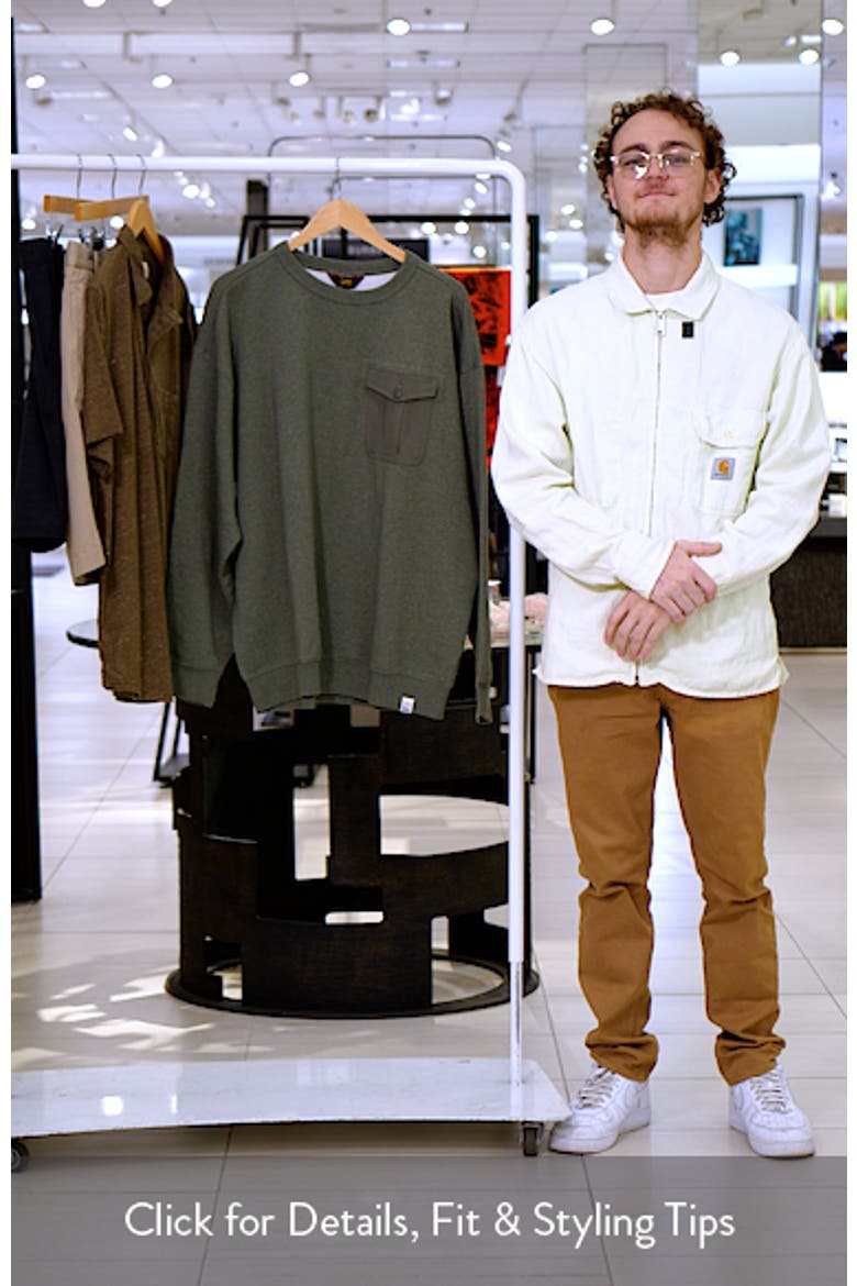 Chest Pocket Crewneck Sweatshirt video