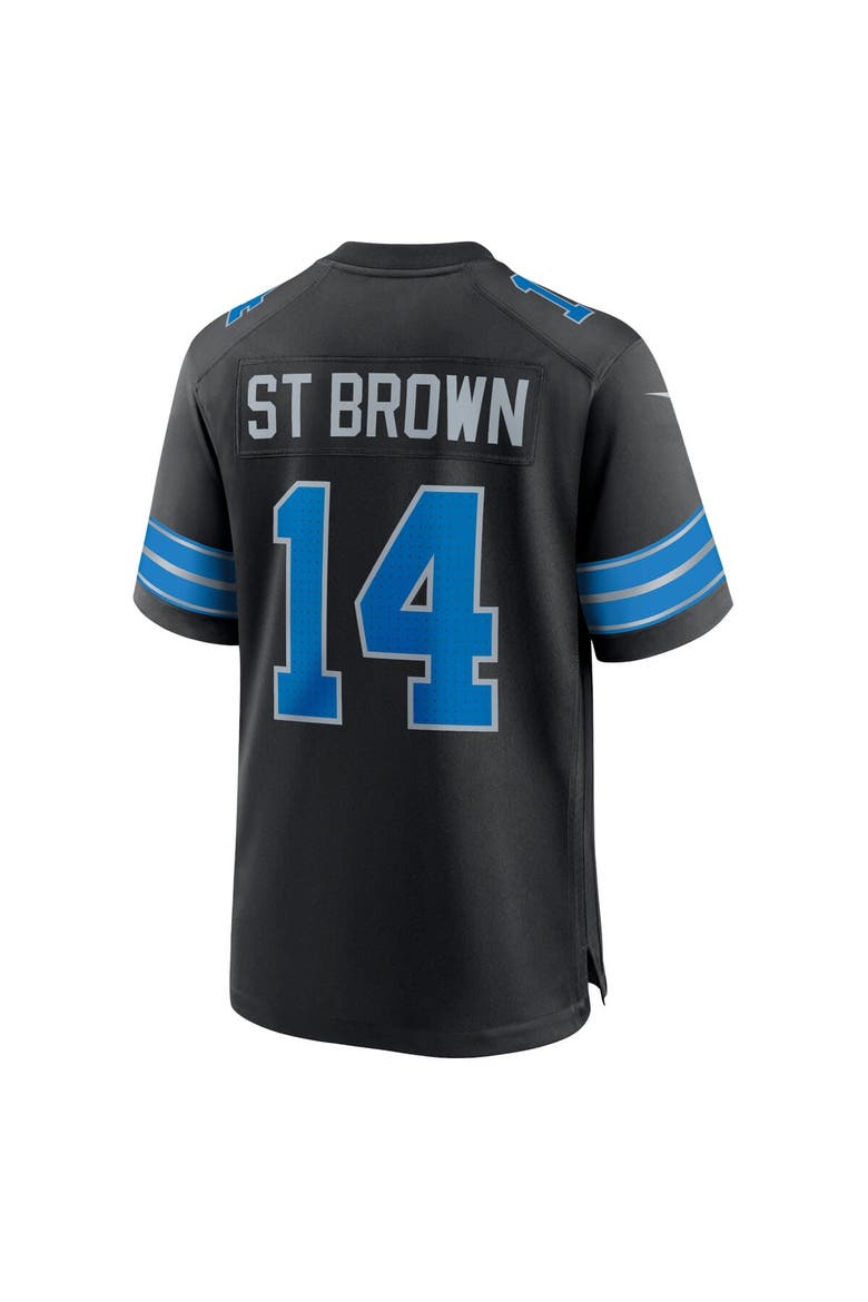 Men's Nike Amon-Ra St. Brown Black Detroit Lions 2nd Alternate Game Jersey, Alternate, color, Black