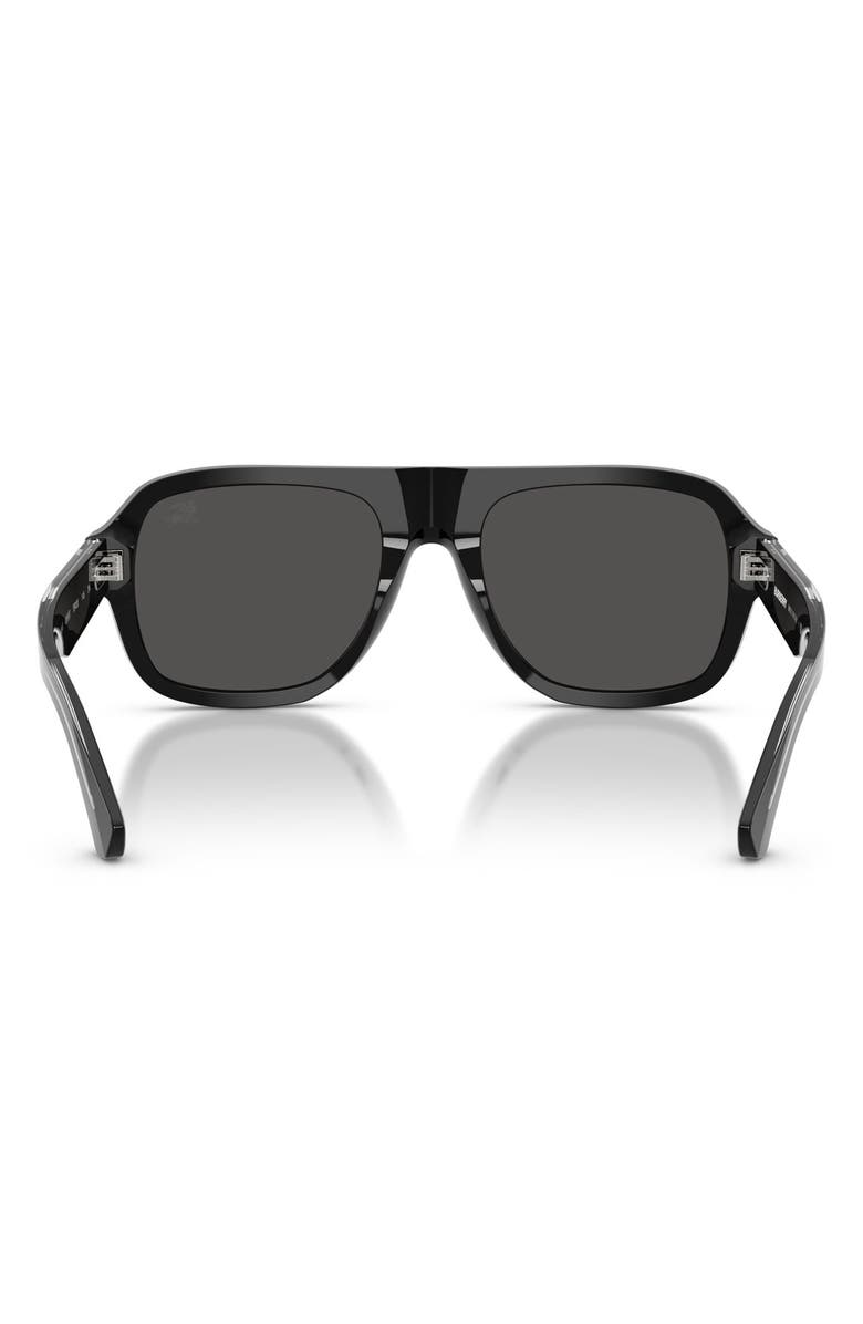 Burberry 55mm Pilot Sunglasses, Alternate, color, 