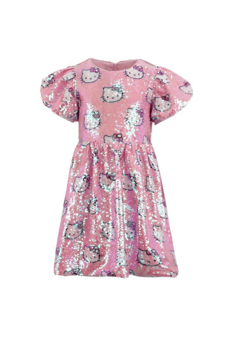 Lola + The Boys Sequin Hello Kitty<sup>®</sup> Party Dress, Main, color, Pink