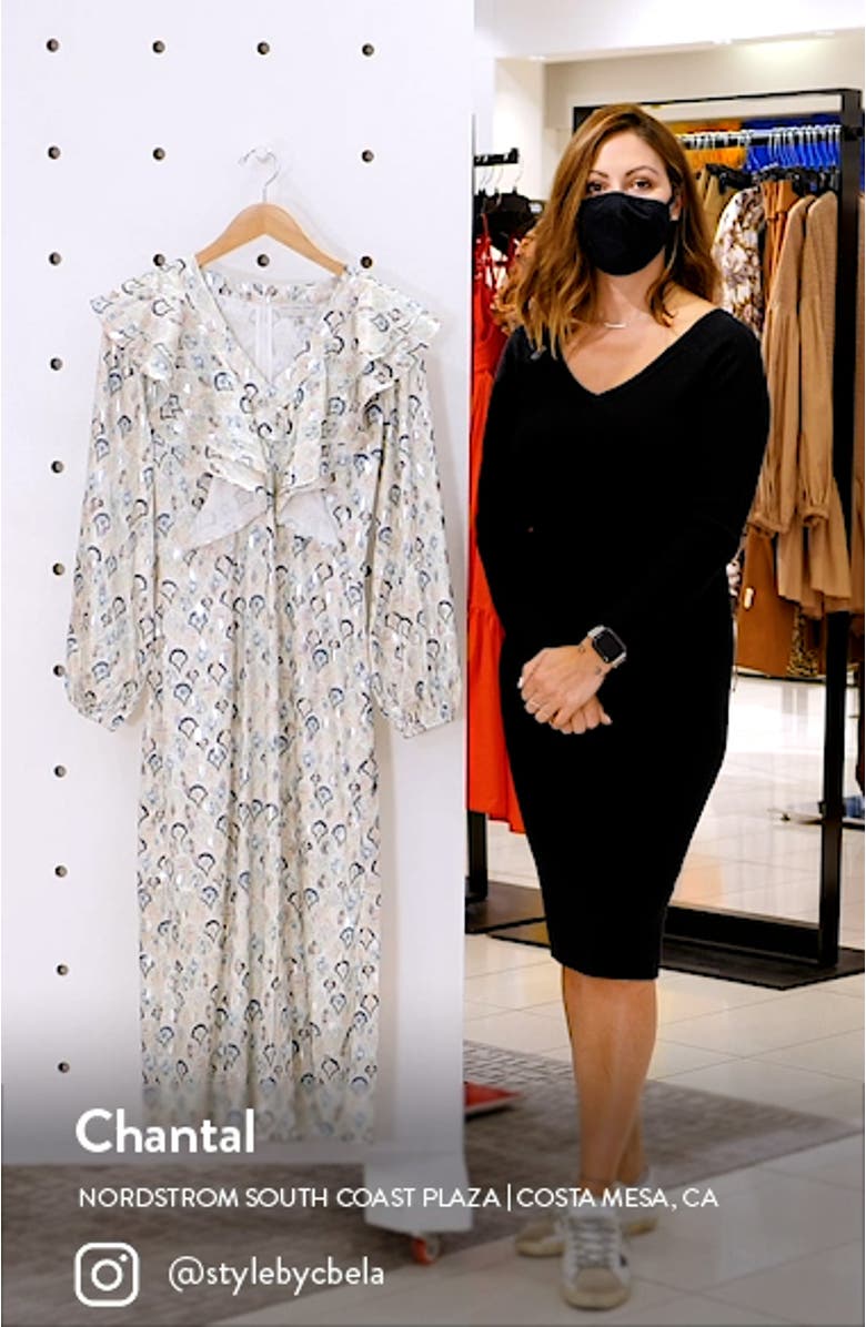 Marble Happy Long Sleeve Dress, sales video thumbnail