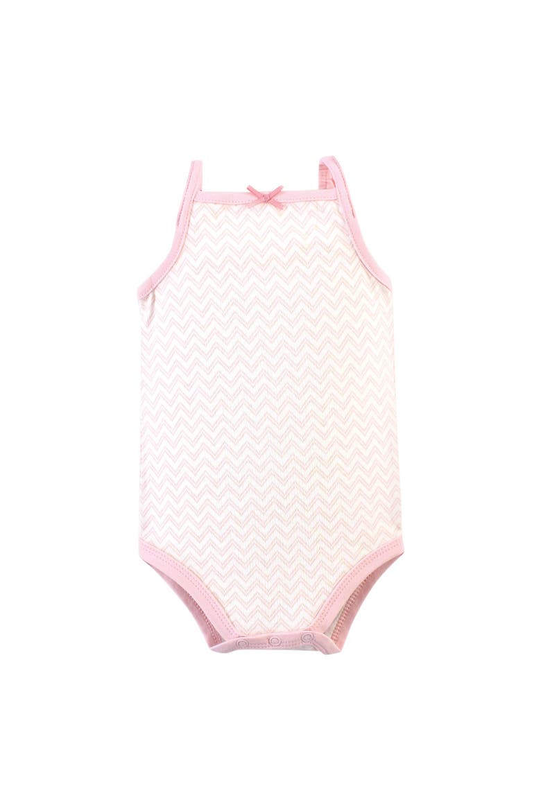 Soft Cotton Sleeveless Bodysuit, Alternate, color, Pink Cactus