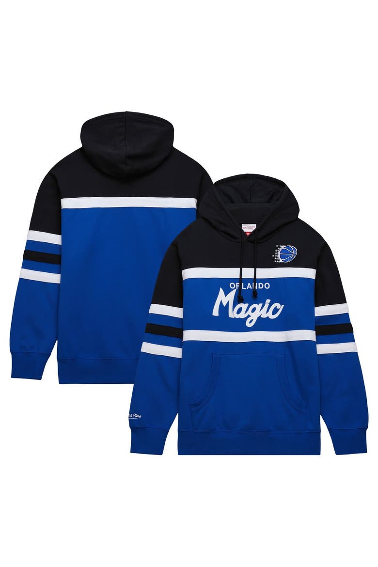 Men's Mitchell & Ness Blue/Black Orlando Magic Head Coach Pullover Hoodie, Main, color, Blue