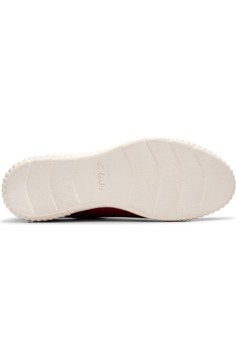 Clarks<sup>®</sup> Caroline Rio Laser-Cut Sneaker, Alternate, color, Red Leather