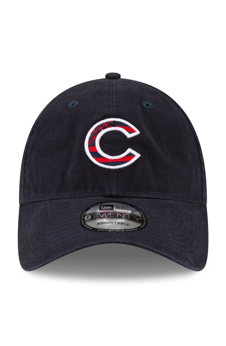 New Era Men's New Era Navy Chicago Cubs 4th of July 9TWENTY Adjustable Hat, Alternate, color,