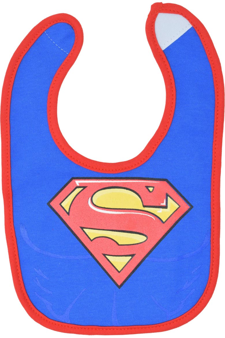 Justice League 6-Pack Absorbent Drool Bibs, Alternate, color, Justice League Multi