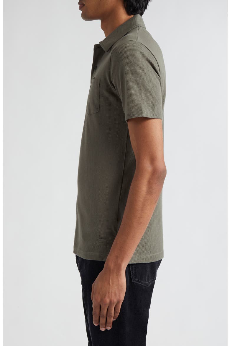 Riviera Cotton Polo, Alternate, color, KHAKI