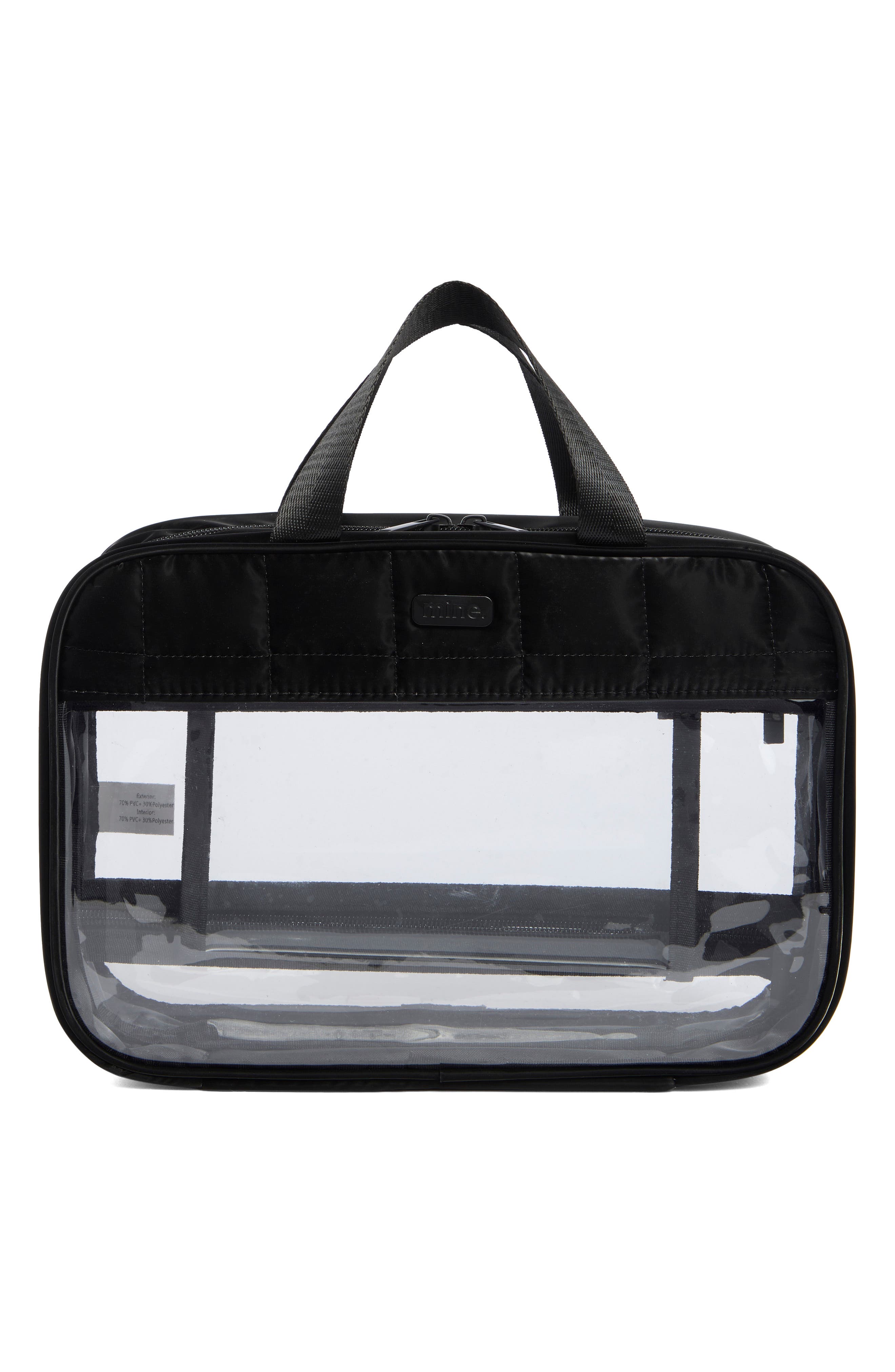 MYTAGALONGS Box Quilted Clear Toiletry Case