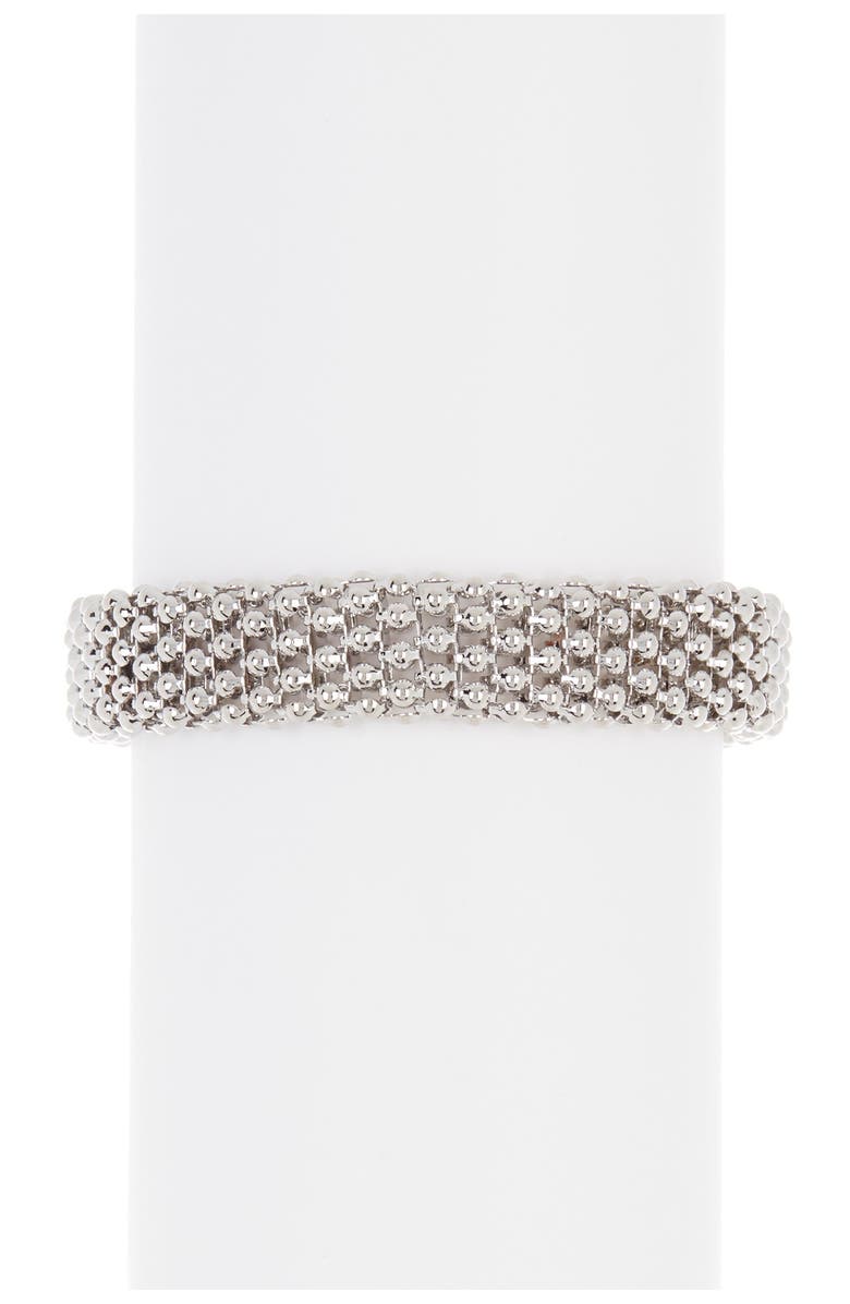 MESHMERISE Popcorn Mesh CZ Flexible Buckle Bracelet, Alternate, color,