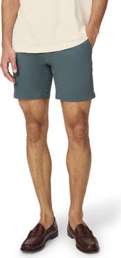 WARP+WEFT Flat Front Stretch Cotton Twill Chino Shorts