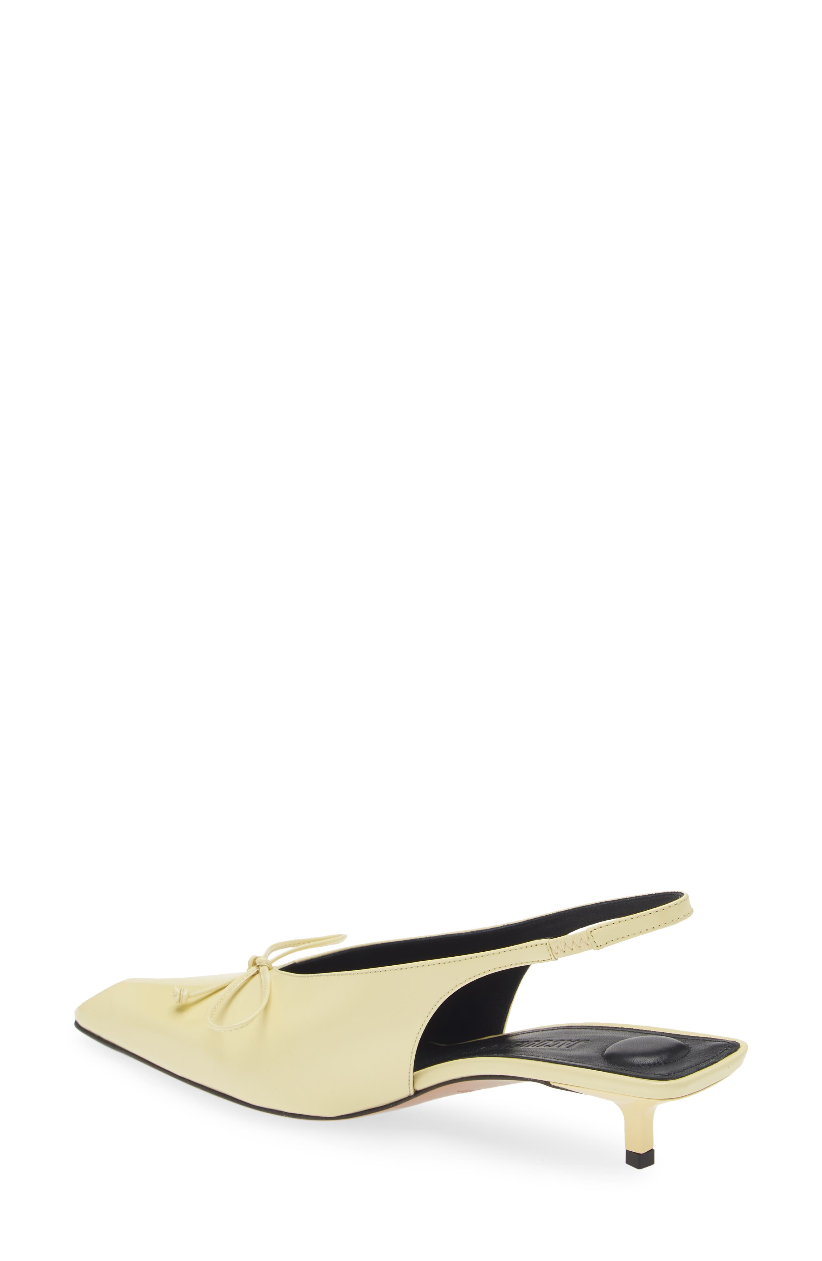 Jacquemus Cubisto Kitten Heel Slingback Pump, Alternate, color, 