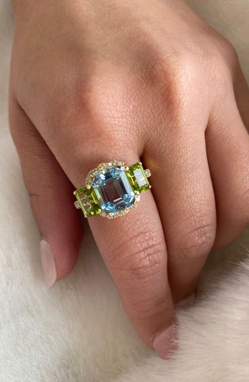 Goshwara Gossip Semiprecious Stone Ring In Multi