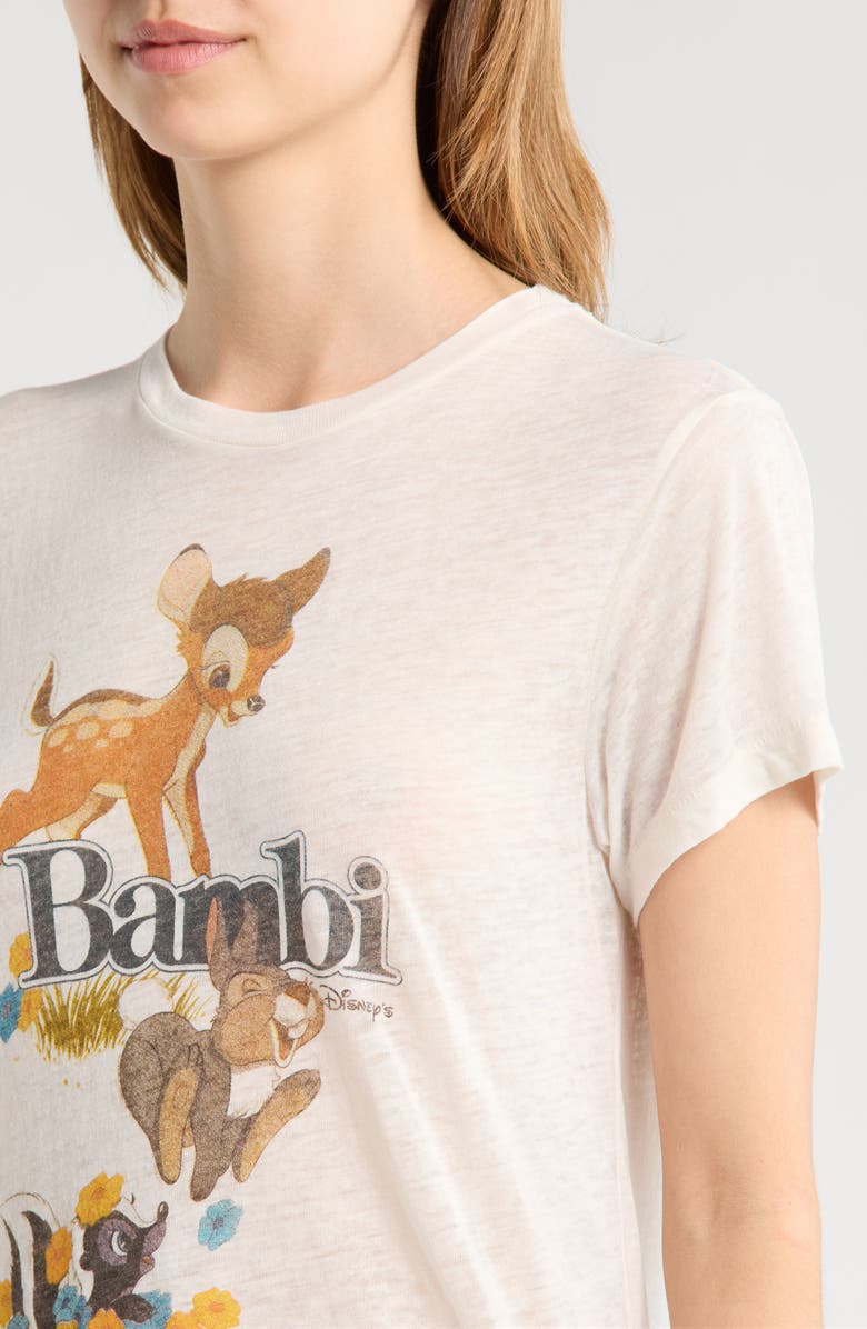 Re/Done Bambi Graphic T-Shirt, Alternate, color, Vintage White