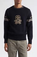 Double RL Hilltop Climbers Appliqué Wool Sweater