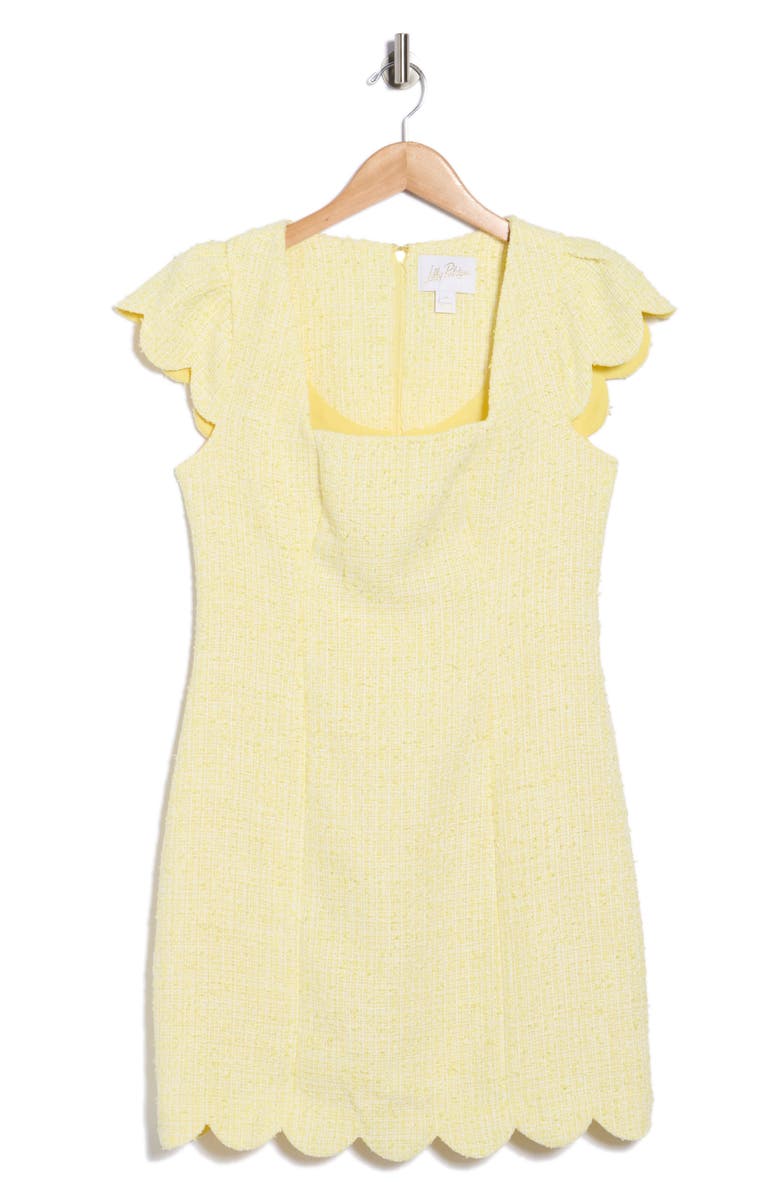Lilly Pulitzer<sup>®</sup> Maisley Bouclé Shift Dress, Main, color, Finch Yellow Chic Chick Boucle
