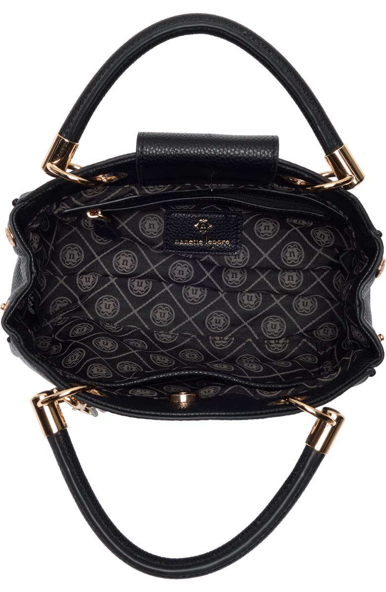 Nanette Lepore Josie Mini Convertible Satchel Bag, Alternate, color, Black