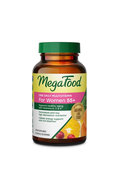 One Daily Multivitamin for Women 55+ with Methylated B12, Healthy Aging, Vegetarian, 120 Tablets