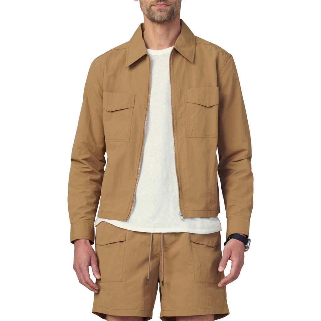 Joe's Modern Utilitarian Water Resistant Nylon Jacket In Whiskey