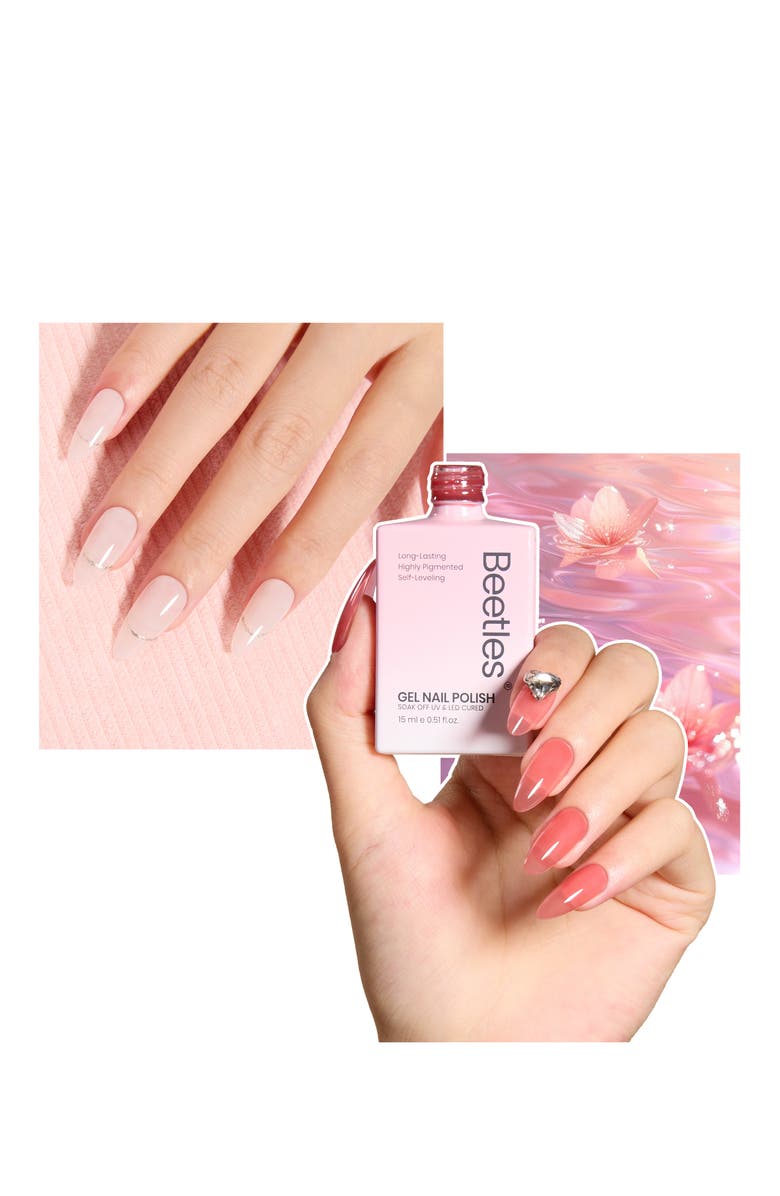 Beetles Nude Gel Polish Set 6 Colors, Alternate, color, Black White Red