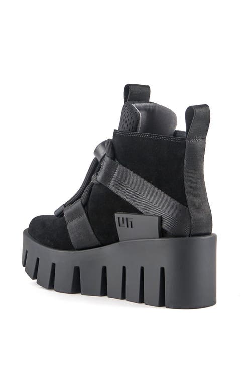 United Nude Grip Nomad Lo Platform Lug Bootie In Black