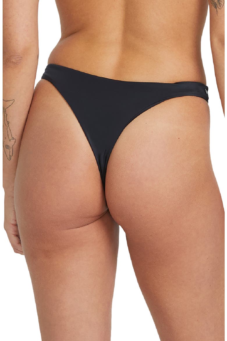 Simply Seamless Tiny Bikini Bottoms, Alternate, color, BLACK