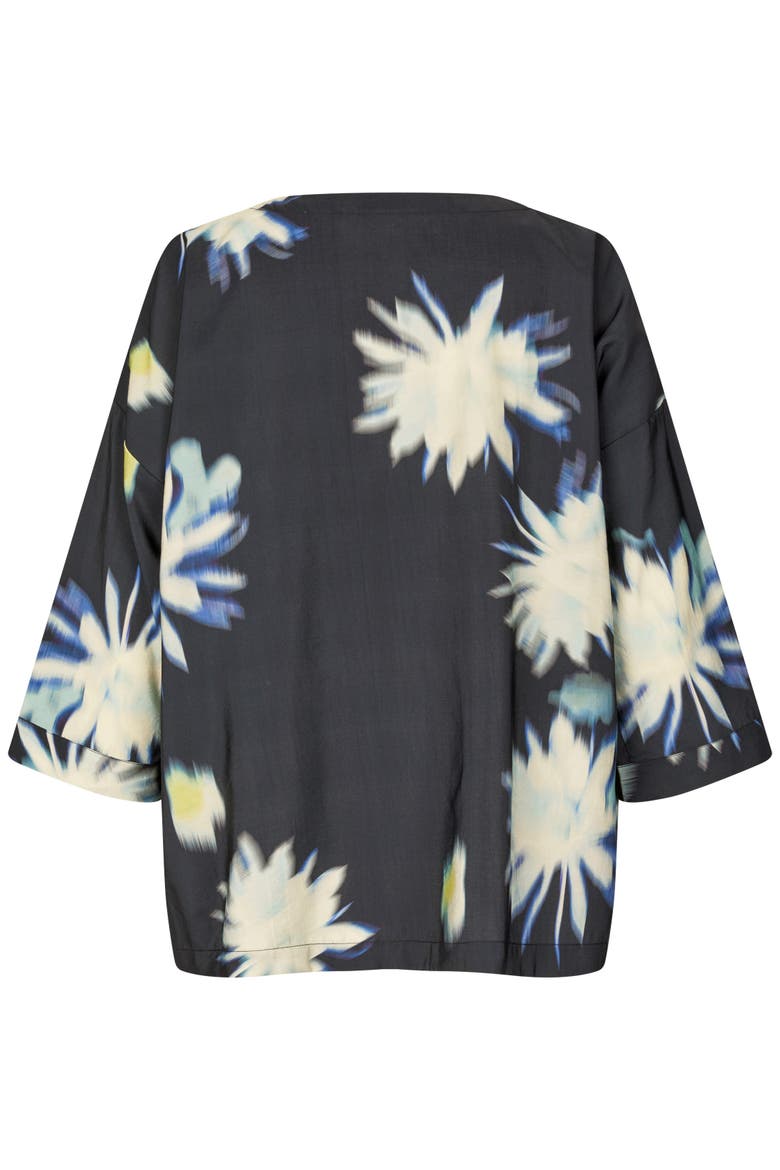 Becca 3/4 Sleeve Round Neck Blouse, Alternate, color, Muted Lime