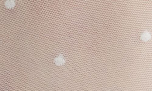 Nordstrom Everyday Sheer Dot Ankle Socks In White