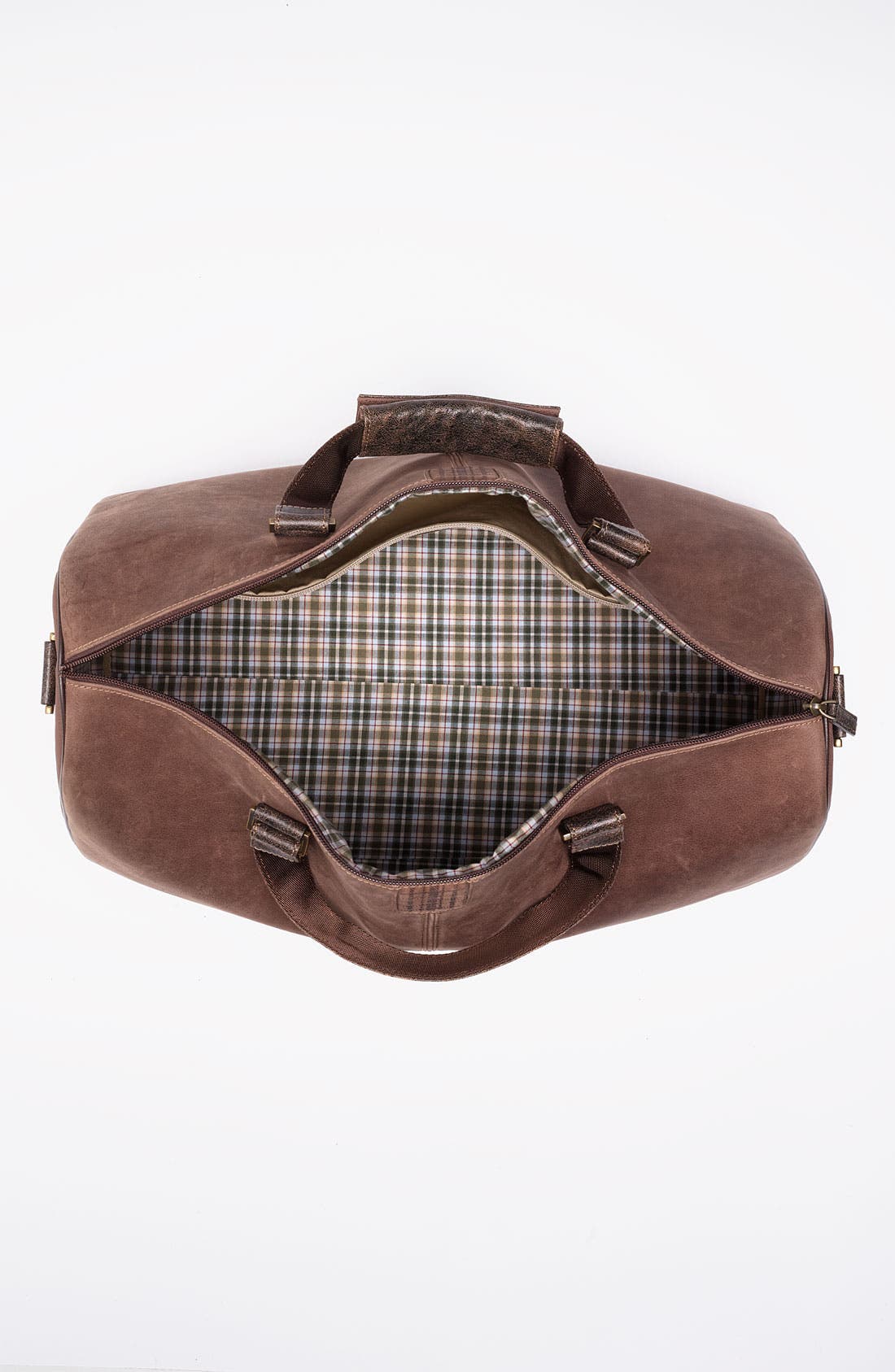 'Leon' Duffel, Alternate, color, MOCHA/ GREEN PLAID
