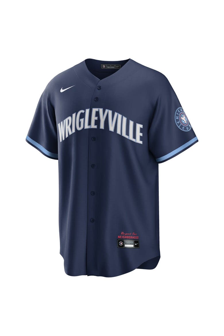 Men's Nike Navy Chicago Cubs City Connect Replica Jersey, Alternate, color, Navy