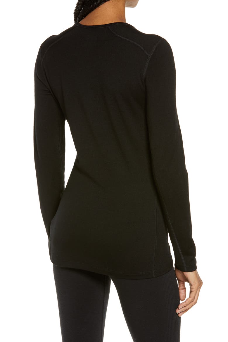 260 Tech Long Sleeve Crewneck T-Shirt, Alternate, color, BLACK