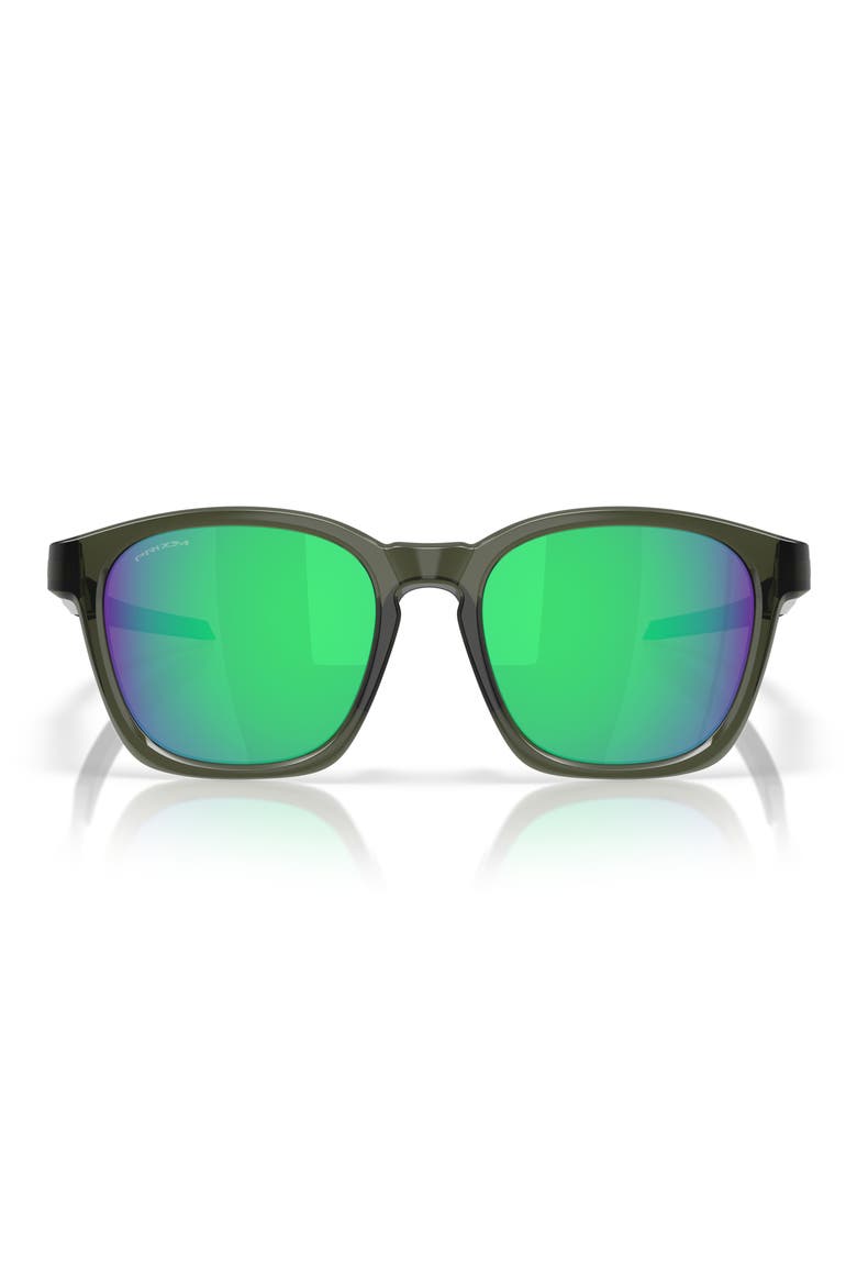 Gender Inclusive Shackle 52mm Square Sunglasses, Main, color, OLIVE INK / PRIZM JADE