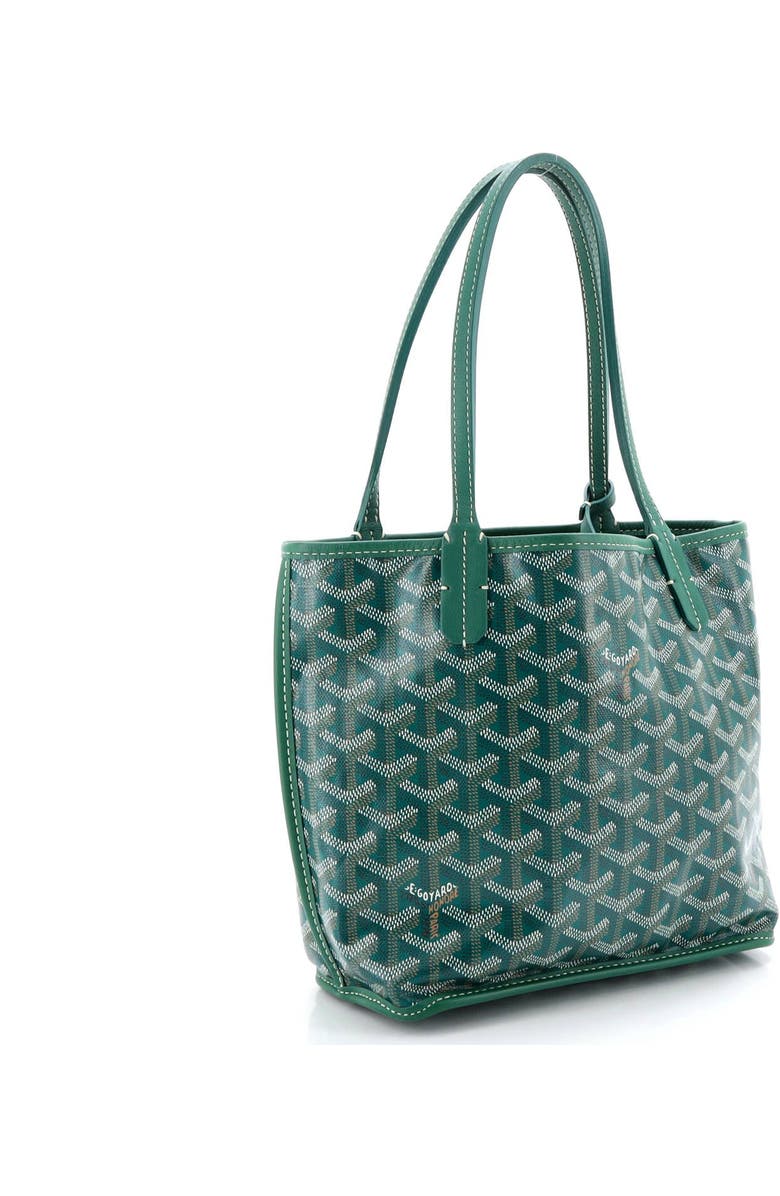 Pre-Owned Goyard Anjou Reversible Tote Coated Canvas Mini, Alternate, color, Green
