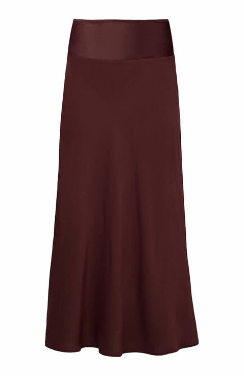 Midi Chiffon Cutout Skirt