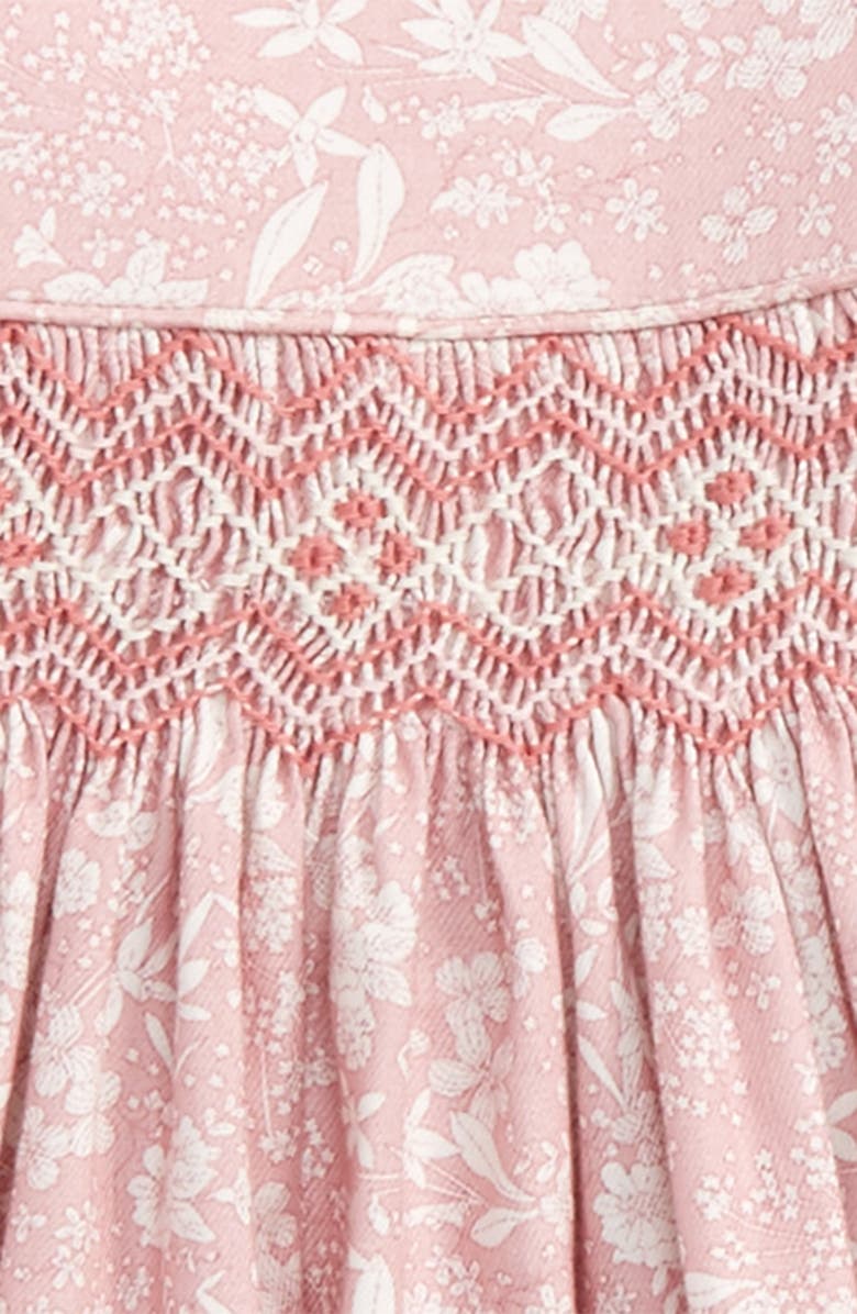 Luli & Me Floral Print Smocked Dress, Alternate, color, 