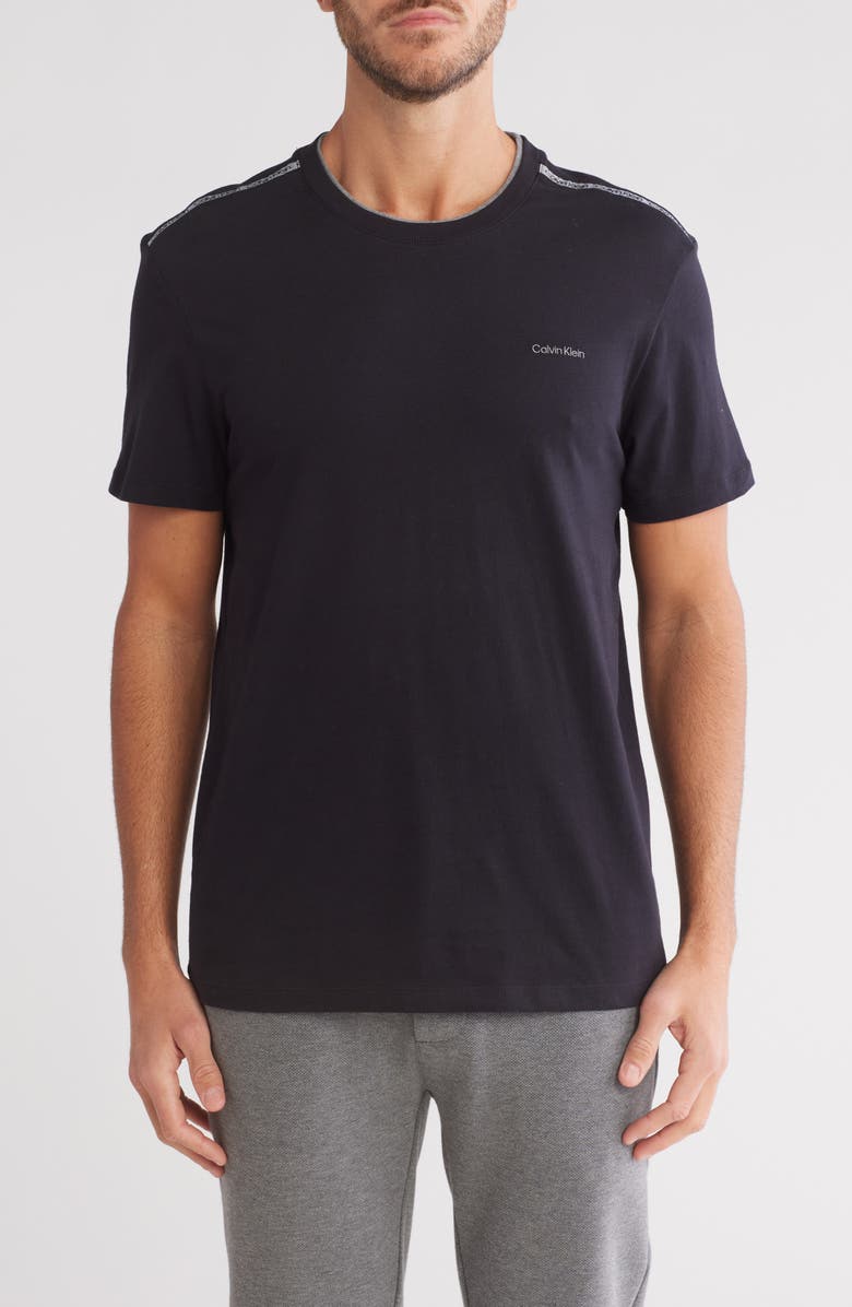 Calvin Klein Shoulder Logo Tape Cotton T-Shirt, Main, color, 