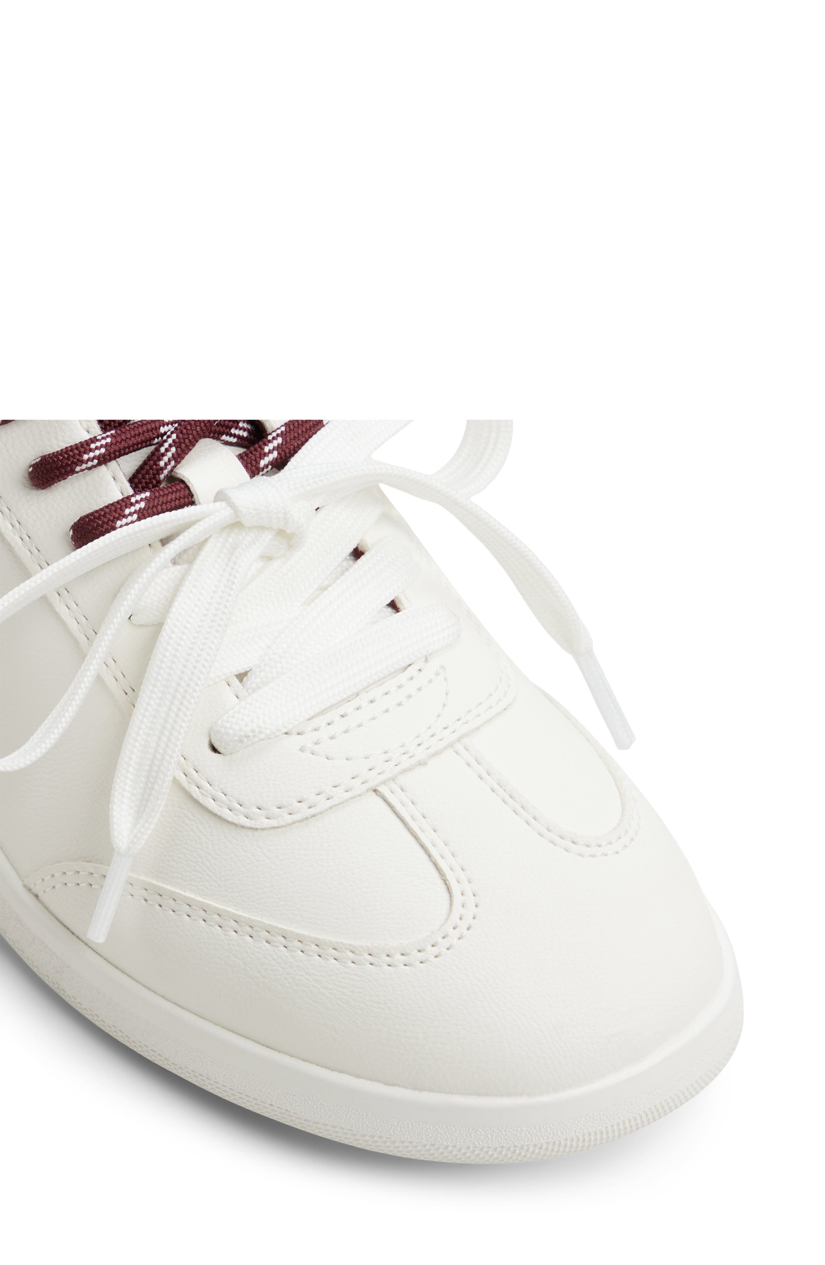 Stellya Faux Leather Sneaker, Alternate, color, WHITE COMBO