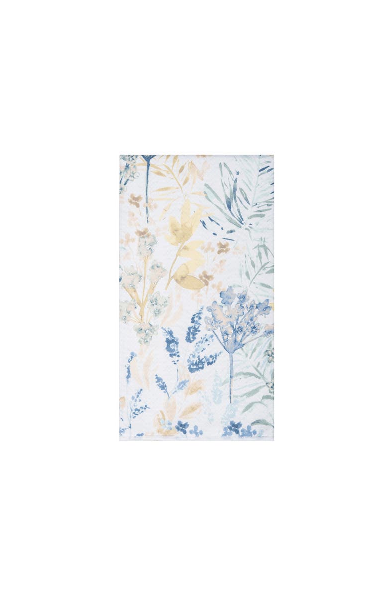C&F Home Freesia Floral Spring Watercolor 100% Cotton Printed Dishtowel, Main, color, Blue