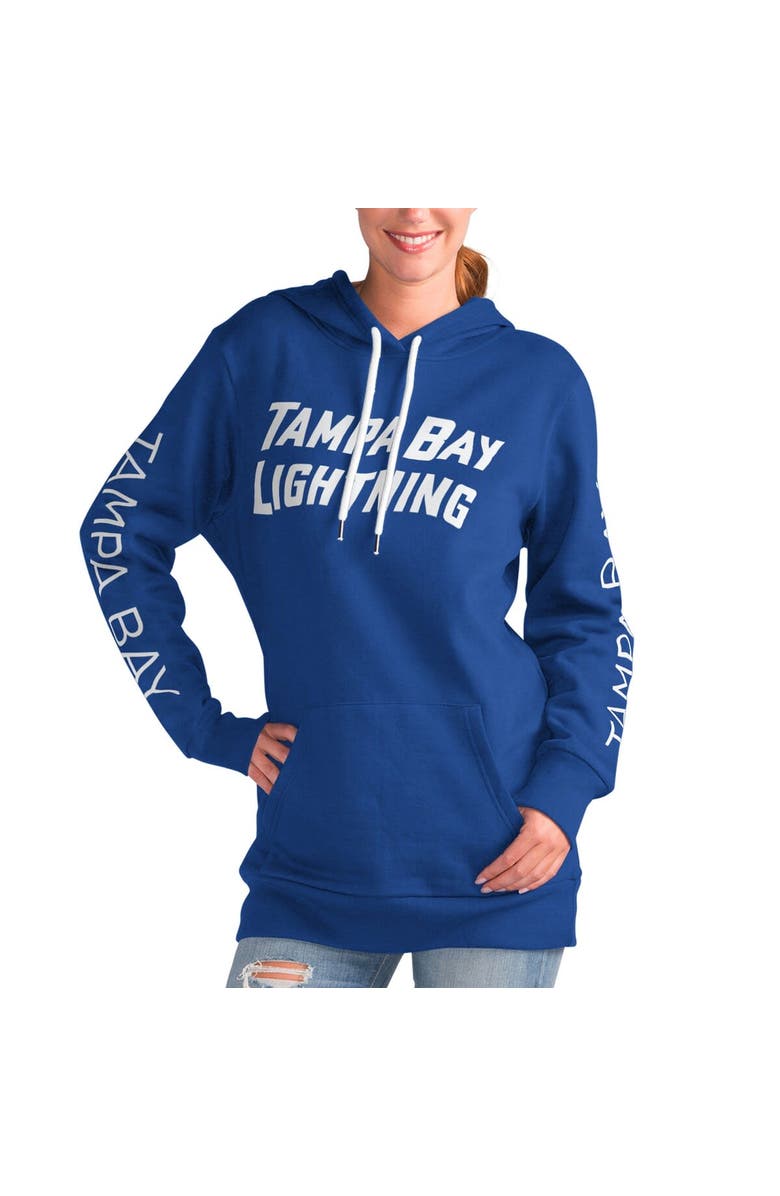 G-III 4HER BY CARL BANKS Women's G-III 4Her by Carl Banks Blue Tampa Bay Lightning Overtime Pullover Hoodie, Main, color, Blue