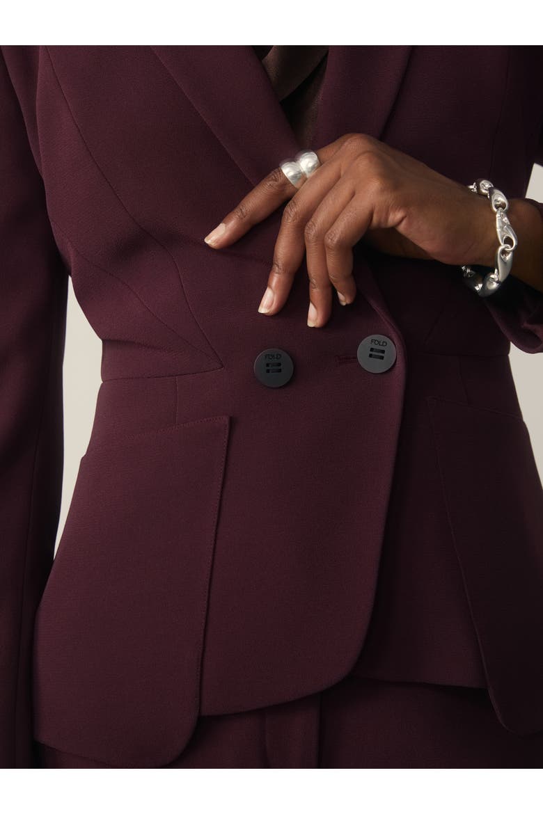 Clever Crepe Caselle Blazer, Alternate, color, Purple