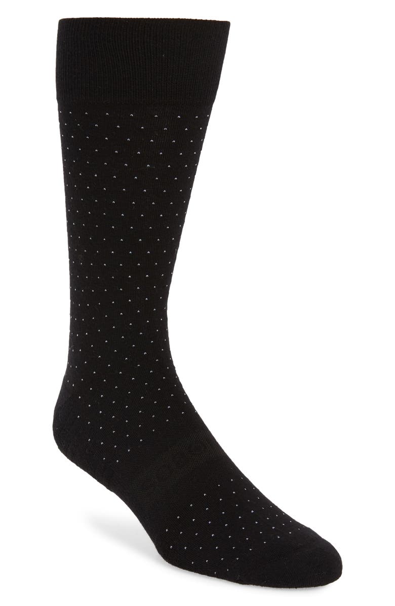 Bonobos Bird's Eye Dress Socks, Main, color, 