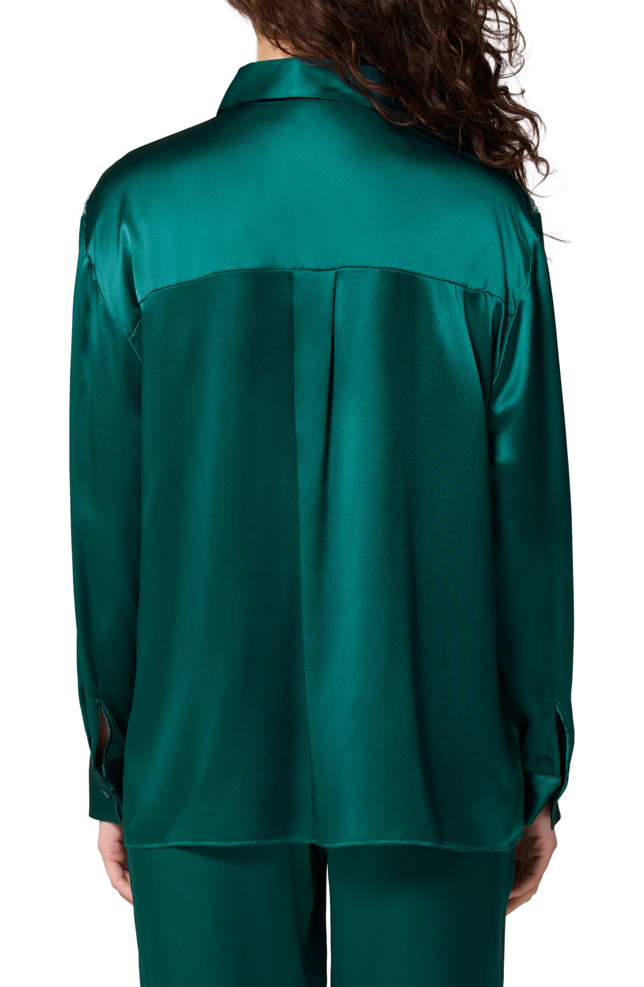 Love Me Silk Blend Button-Up Shirt - image 4