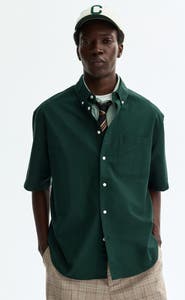 H&M Relaxed-fit short-sleeved oxford shirt