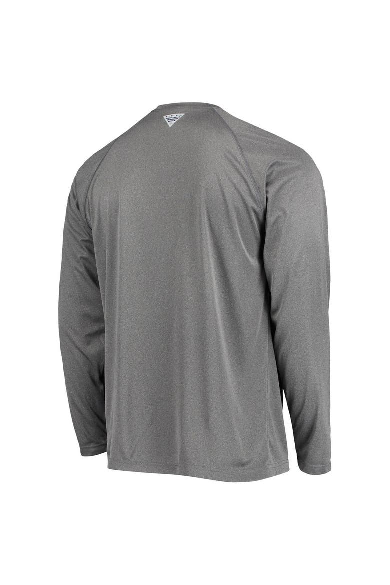 Men's Columbia Charcoal Oklahoma Sooners Terminal Tackle Omni-Shade Raglan Long Sleeve T-Shirt, Alternate, color, Charcoal