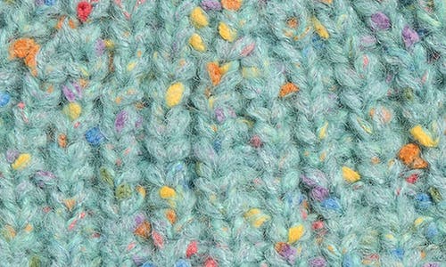 Tasha Marled Confetti Cuffed Beanie In Green