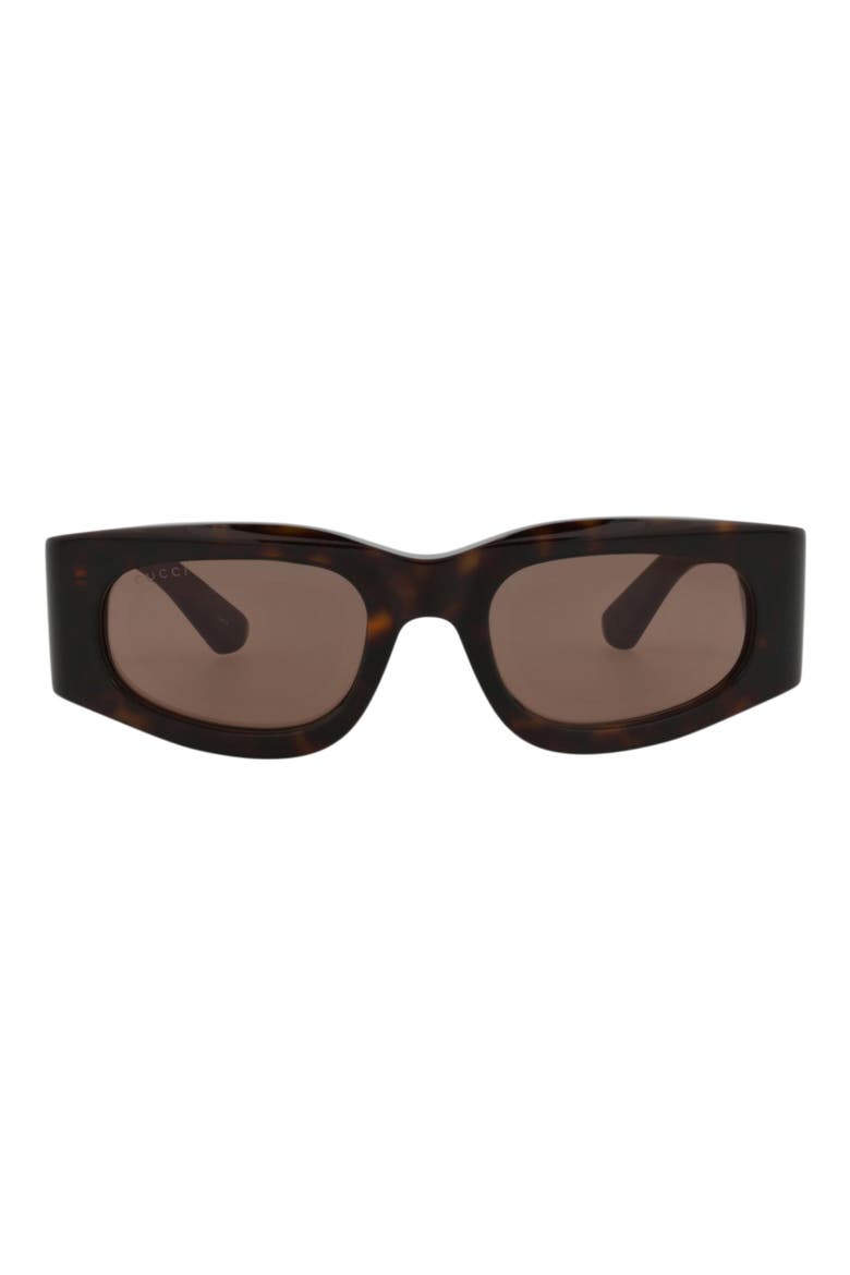51mm Rectangular Sunglasses, Main, color, HAVANA VIOLET BROWN