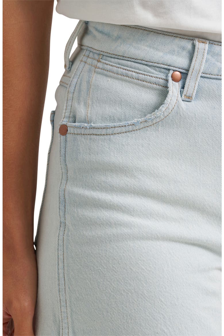 Cowboy Cutoff Denim Longline Shorts, Alternate, color, SUGAR