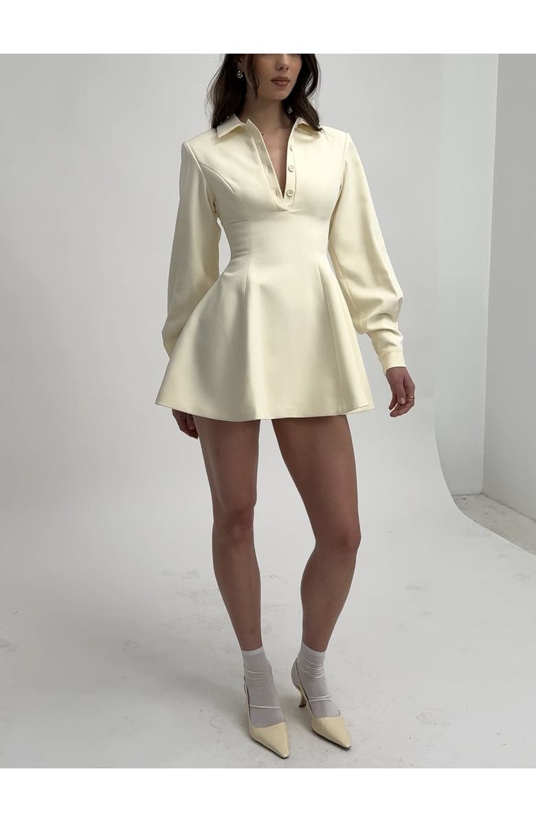 Miss Circle Obelia Long Sleeve Polo Mini Dress, Alternate, color,