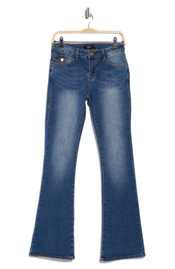 True Religion Becca Mid Rise Bootcut Jeans In Blue