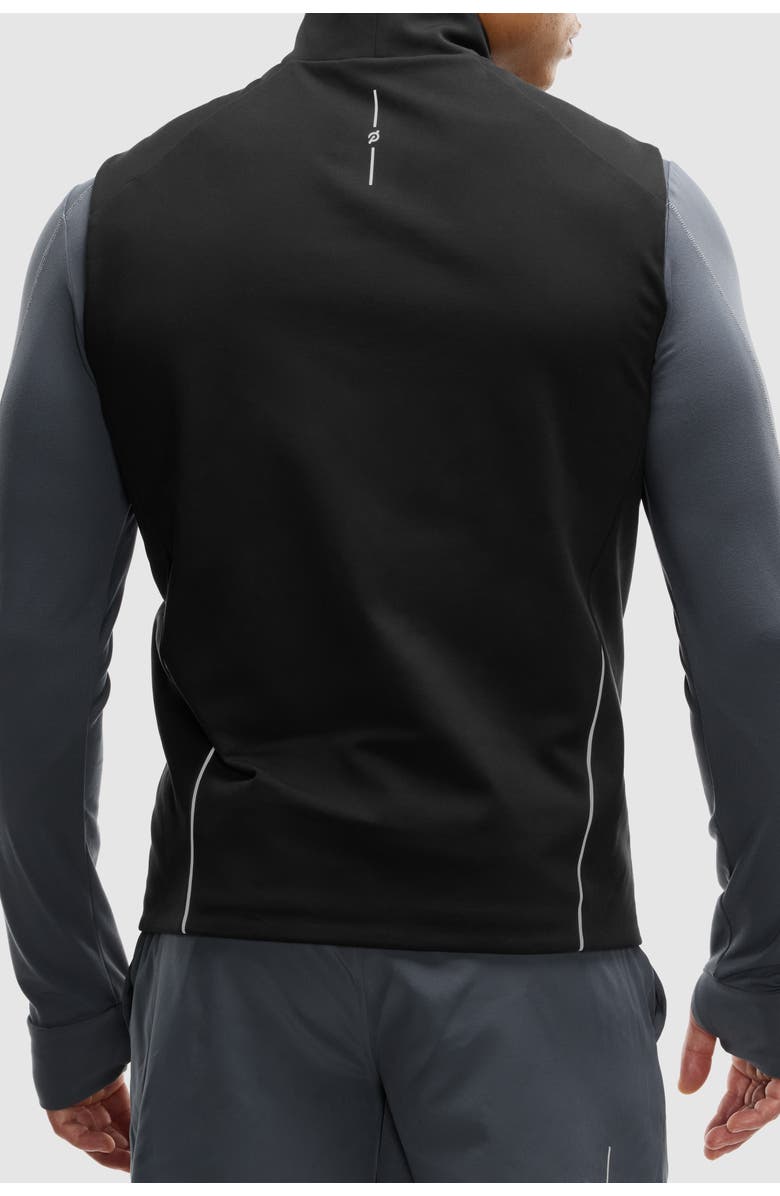 Peloton Men's Padded Full Zip Run Vest, Alternate, color, Black