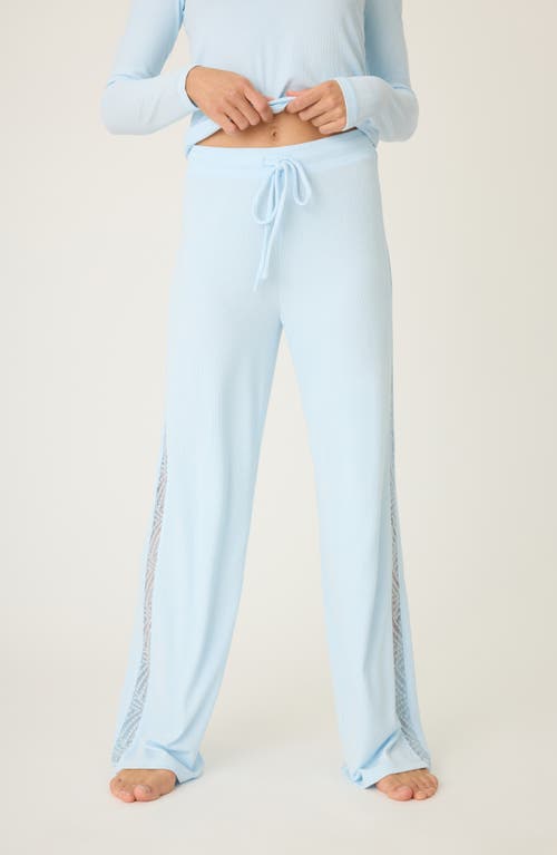 Shop Pj Salvage Lacey Basics Stretch Modal Pajama Pants In Blue Haze